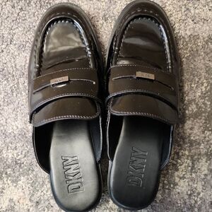 DKNY Women's Black Mule Loafers